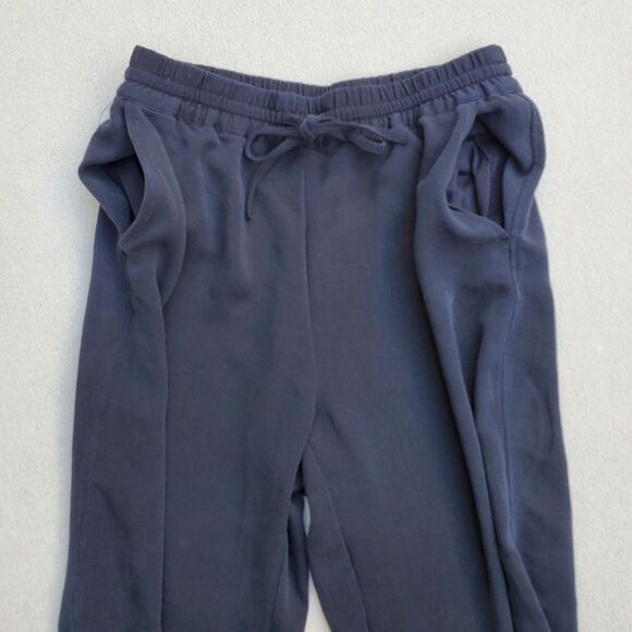 NWOT H&M high waist wide leg cropped black pants - Picture 8 of 11